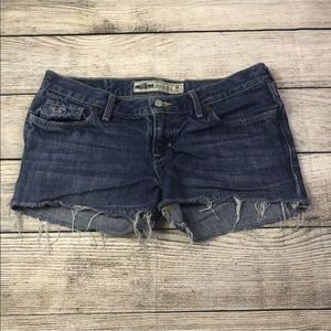 Hollister distressed cutoff short shorts